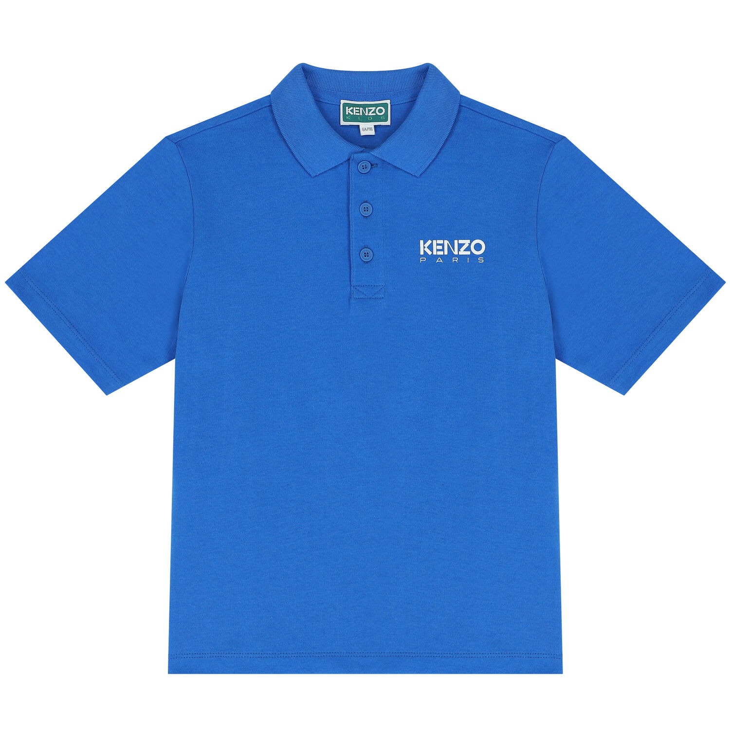 Boys Blue Logo Polo Shirt, 1, hi-res