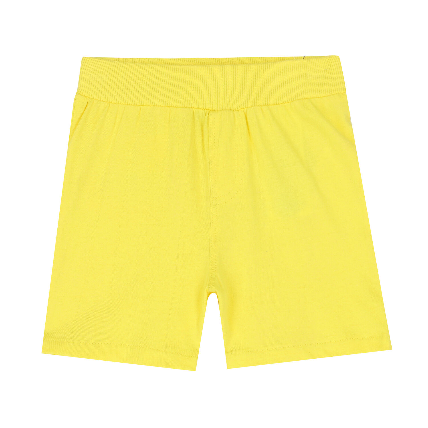 Younger Boys White & Yellow Shorts Set, 1, hi-res
