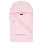 Baby Girls Pink & Gold Flower Logo Nest, 2, hi-res