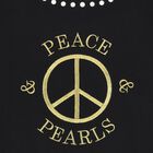 Girls Black Logo Sweatshirt, 1, hi-res