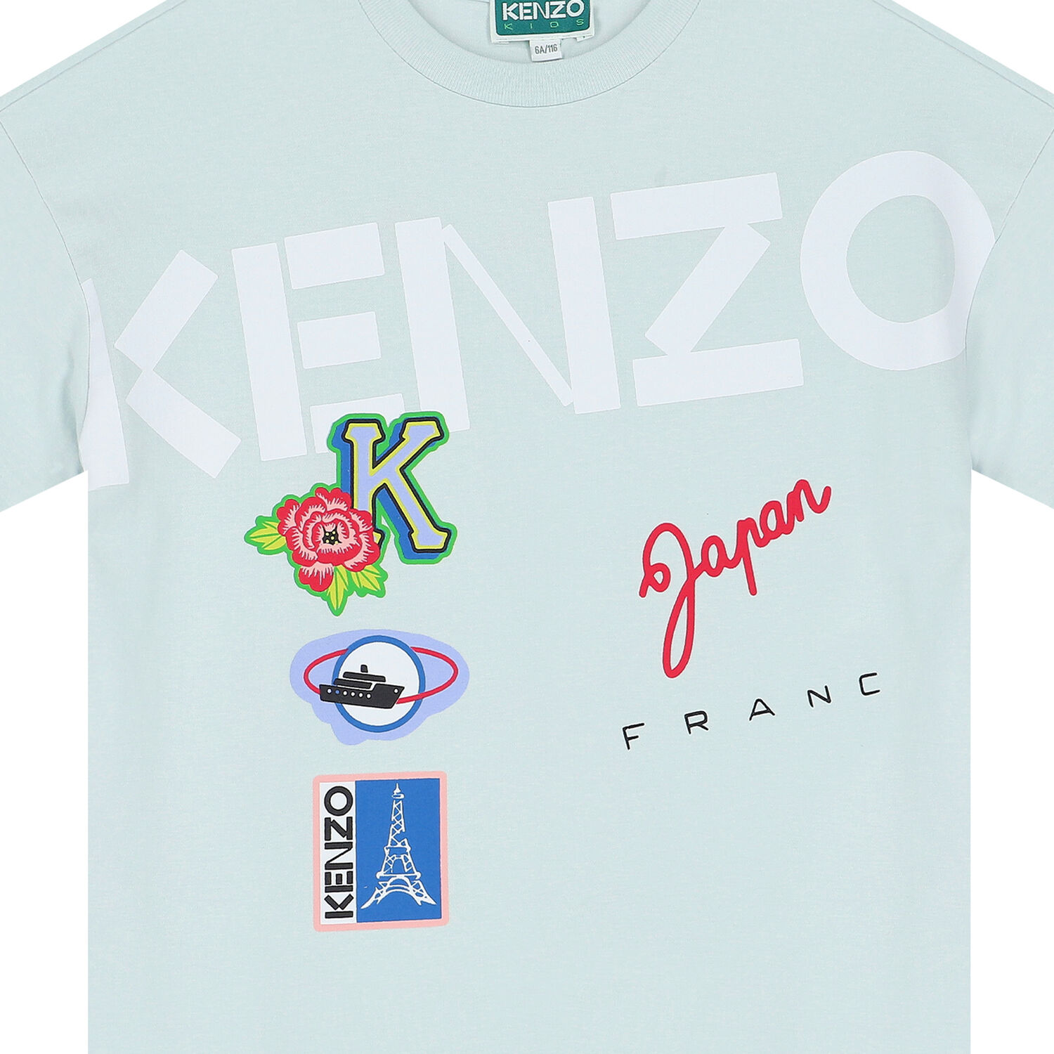 Girls Aqua Logo T-Shirt, 1, hi-res