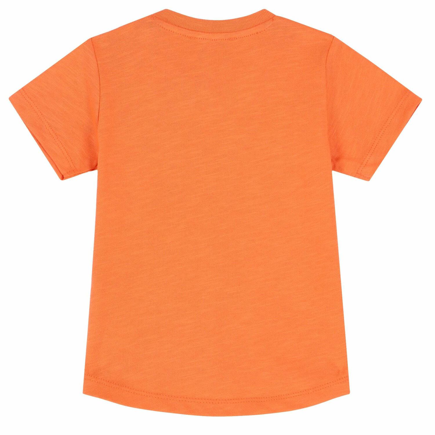 Younger Boys Orange Tiger Logo T-Shirt, 1, hi-res