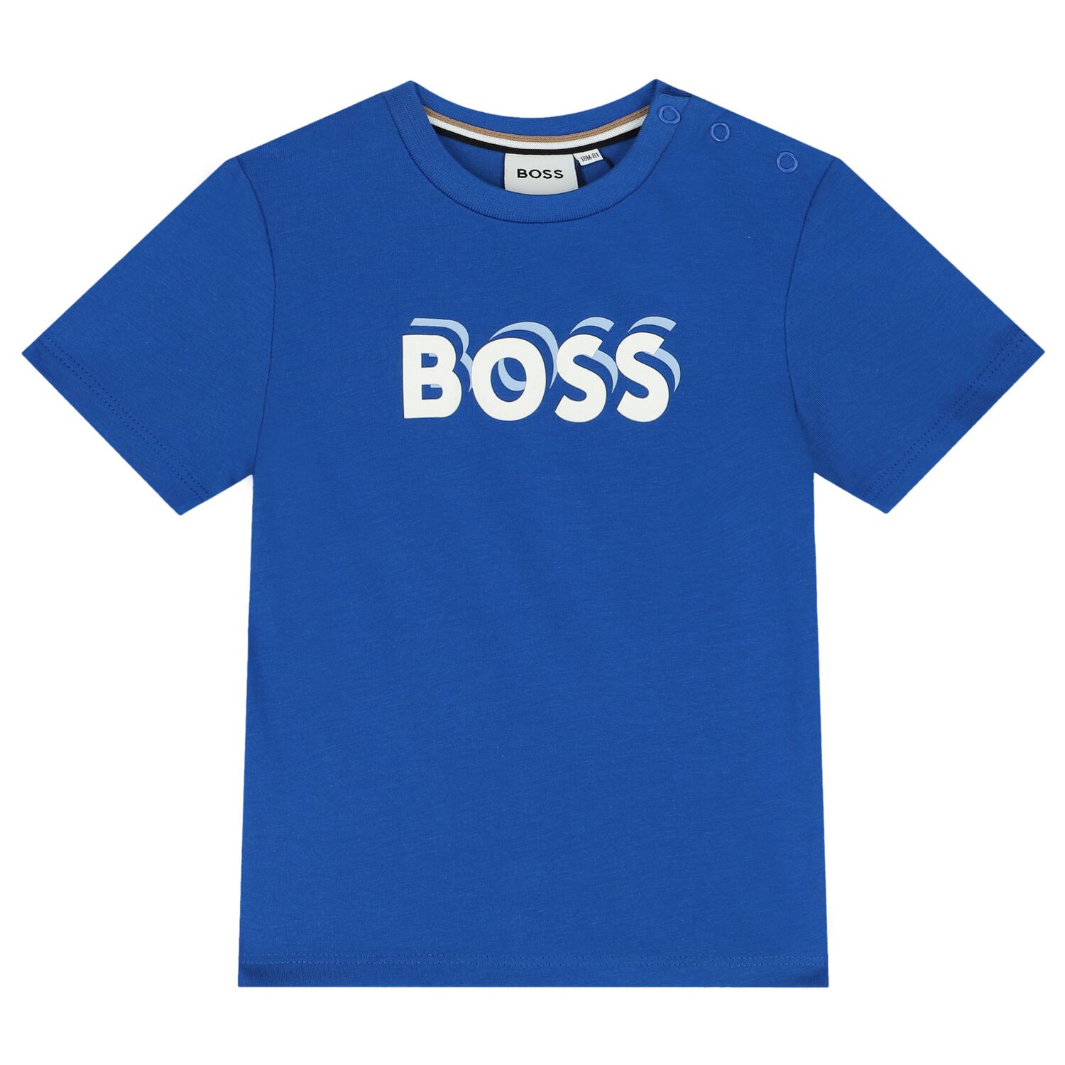 Younger Boys Blue Logo T-Shirt, 1, hi-res