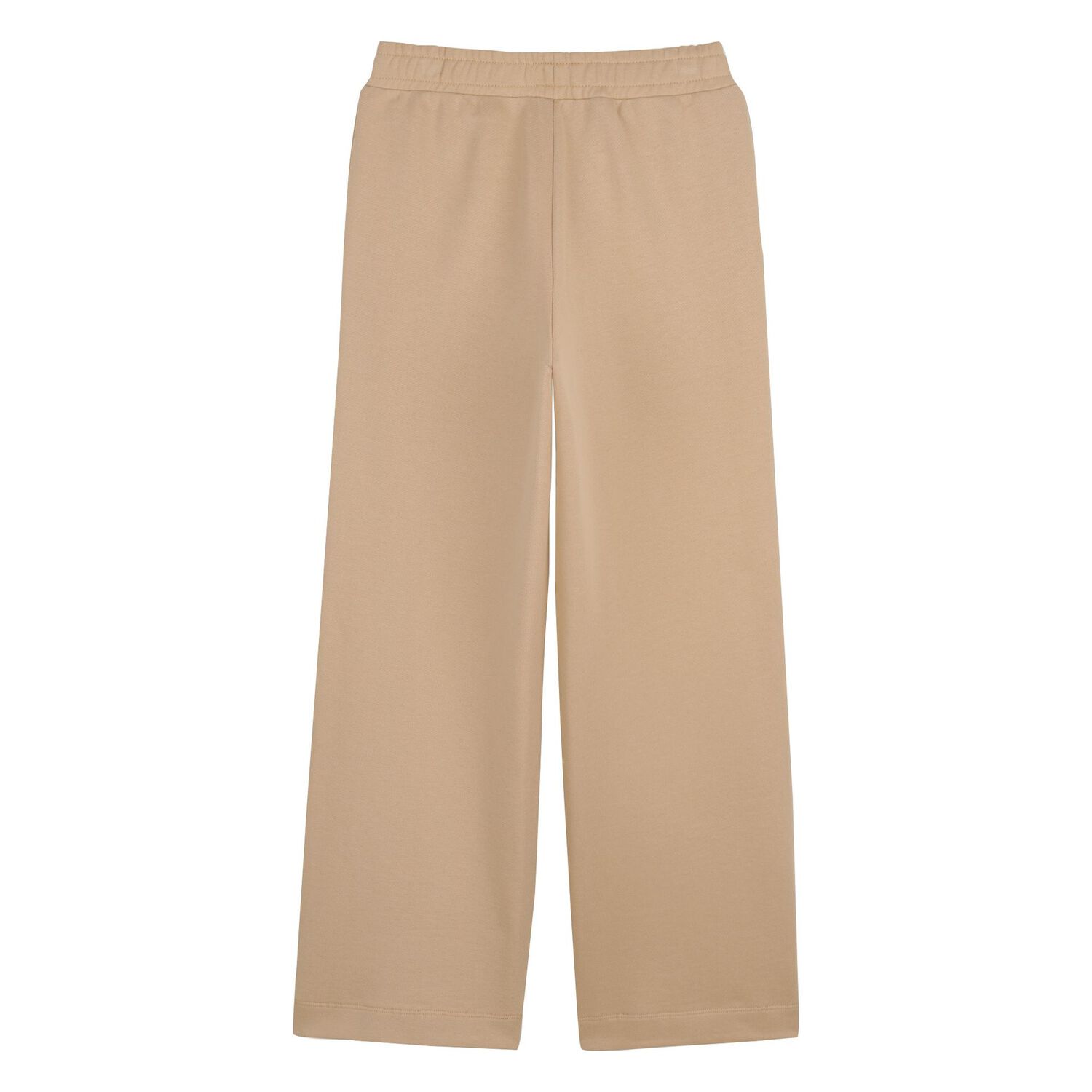 Girls Mini Me Beige Logo Trousers, 1, hi-res