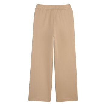 Girls Mini Me Beige Logo Trousers
