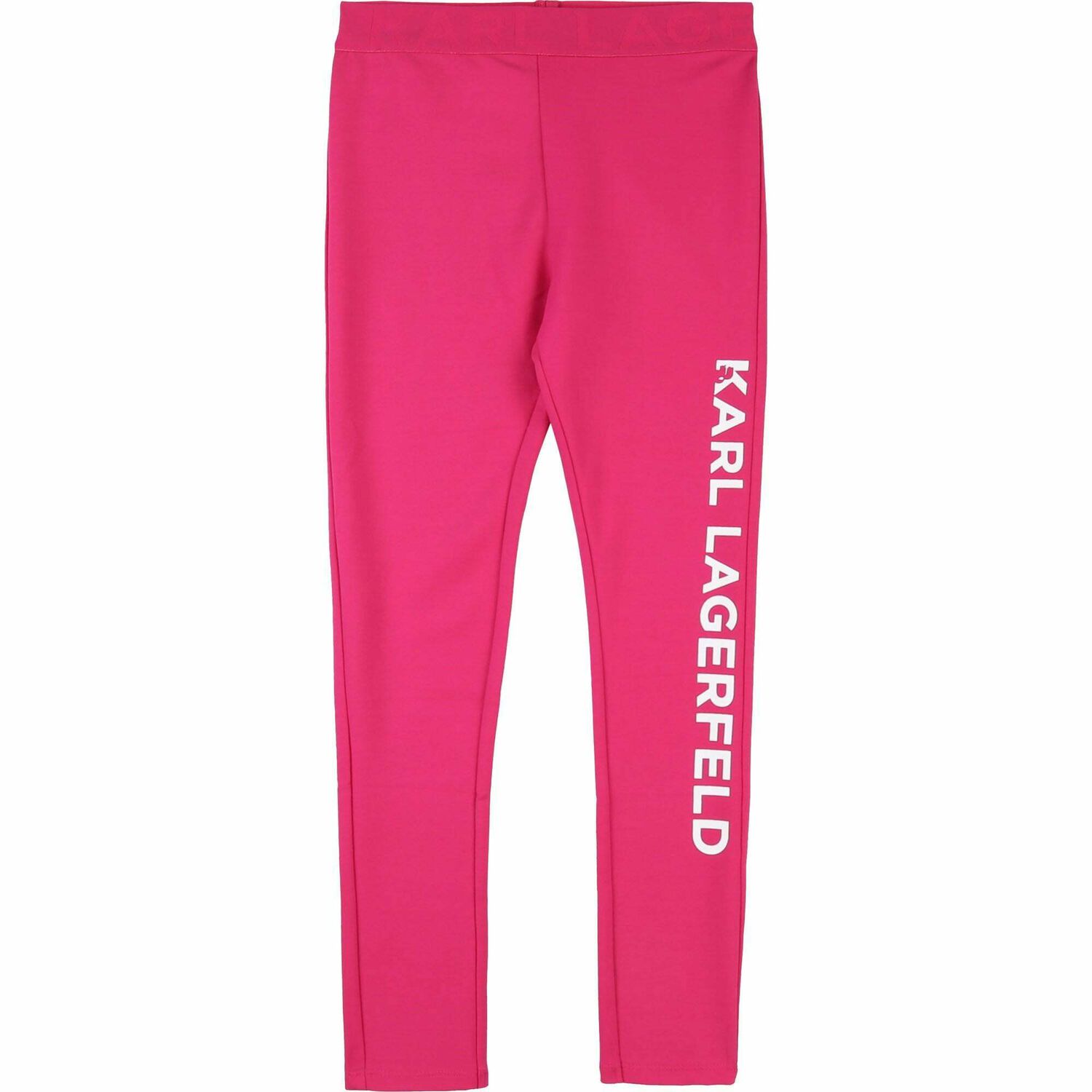 Girls Pink Logo Leggings, 1, hi-res