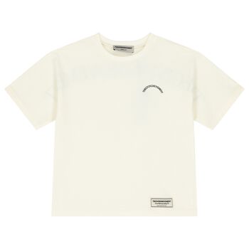 Oversized Ivory Logo T-Shirt