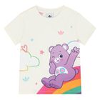 Younger Girls Ivory & Black Care Bears Shorts Set, 1, hi-res