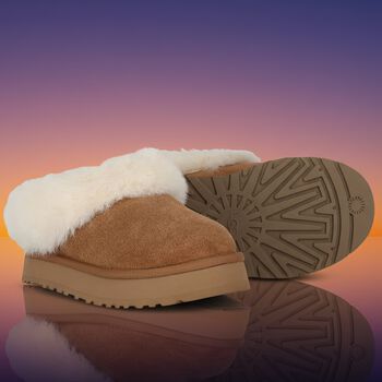 Girls Beige Tazzelle Suede Mules