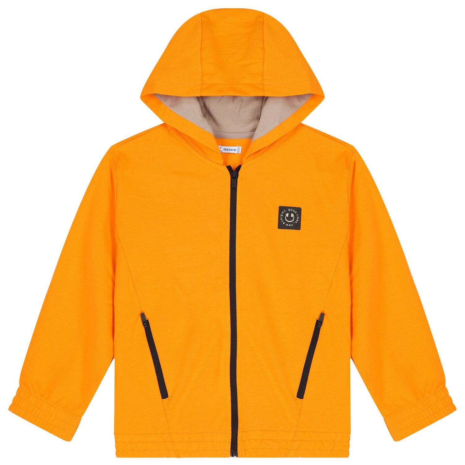 Boys Orange & Beige Tracksuit Set, 1, hi-res