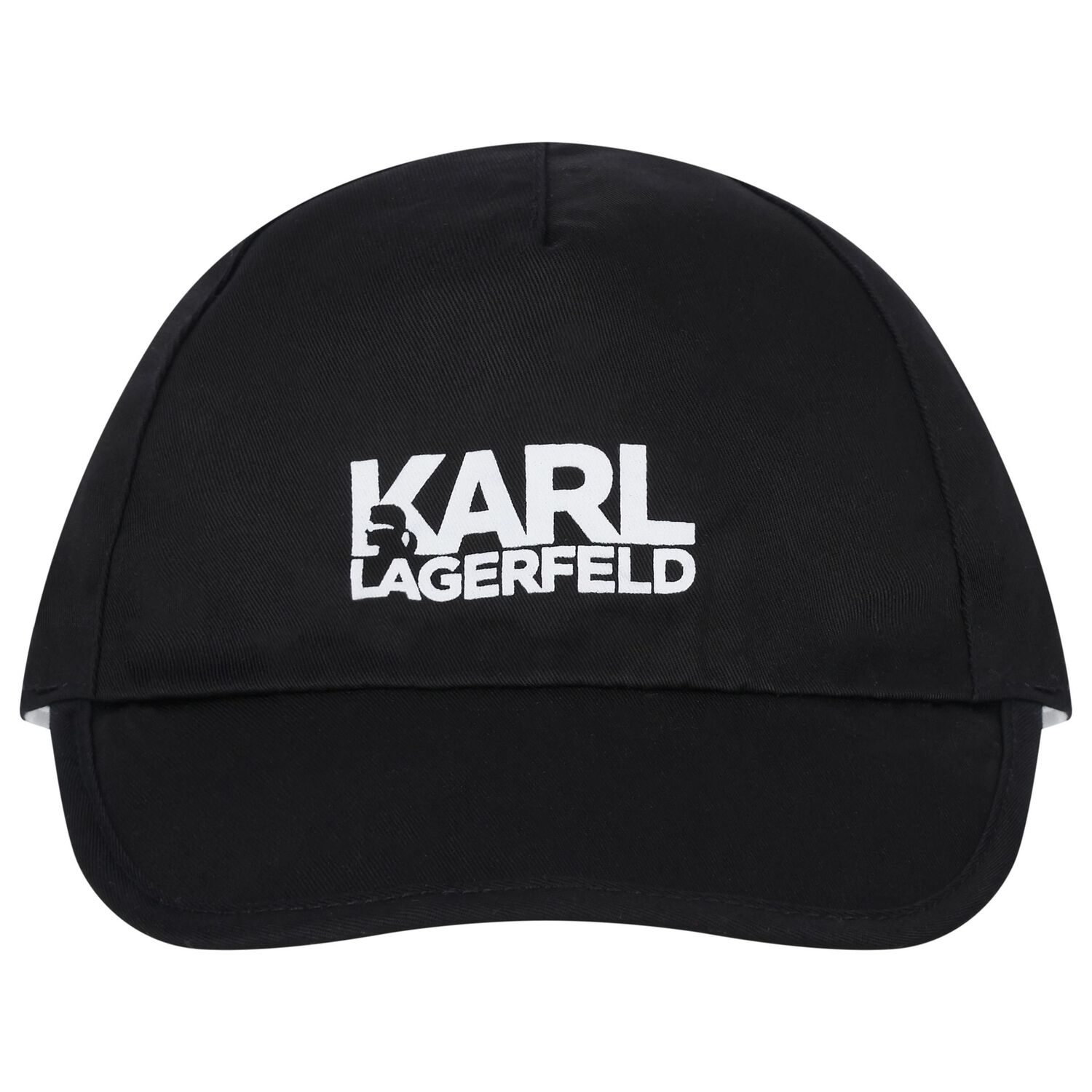 Baby Boys White & Black Logo Reversible Cap, 1, hi-res