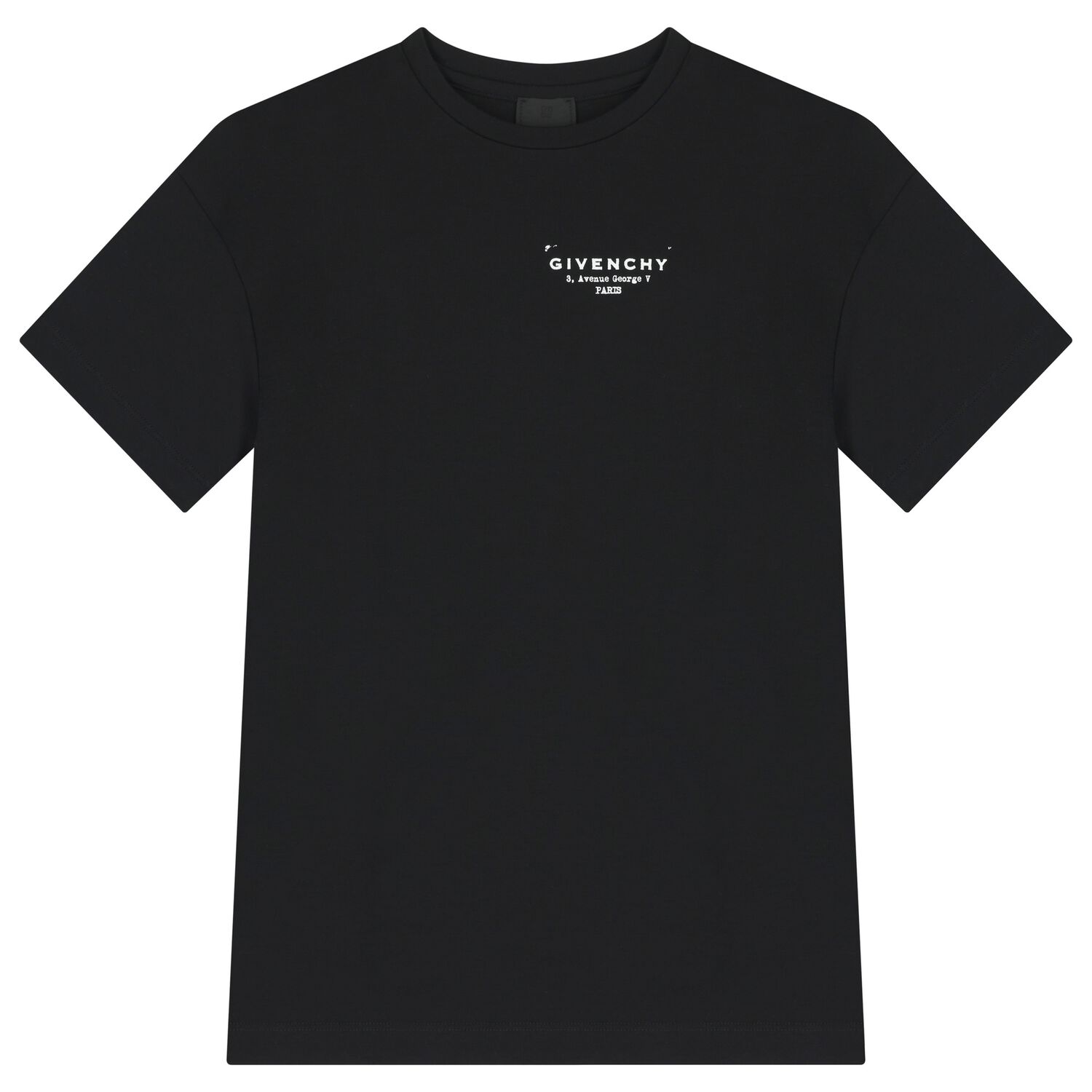 Girls Black Logo T-Shirt Dress, 1, hi-res