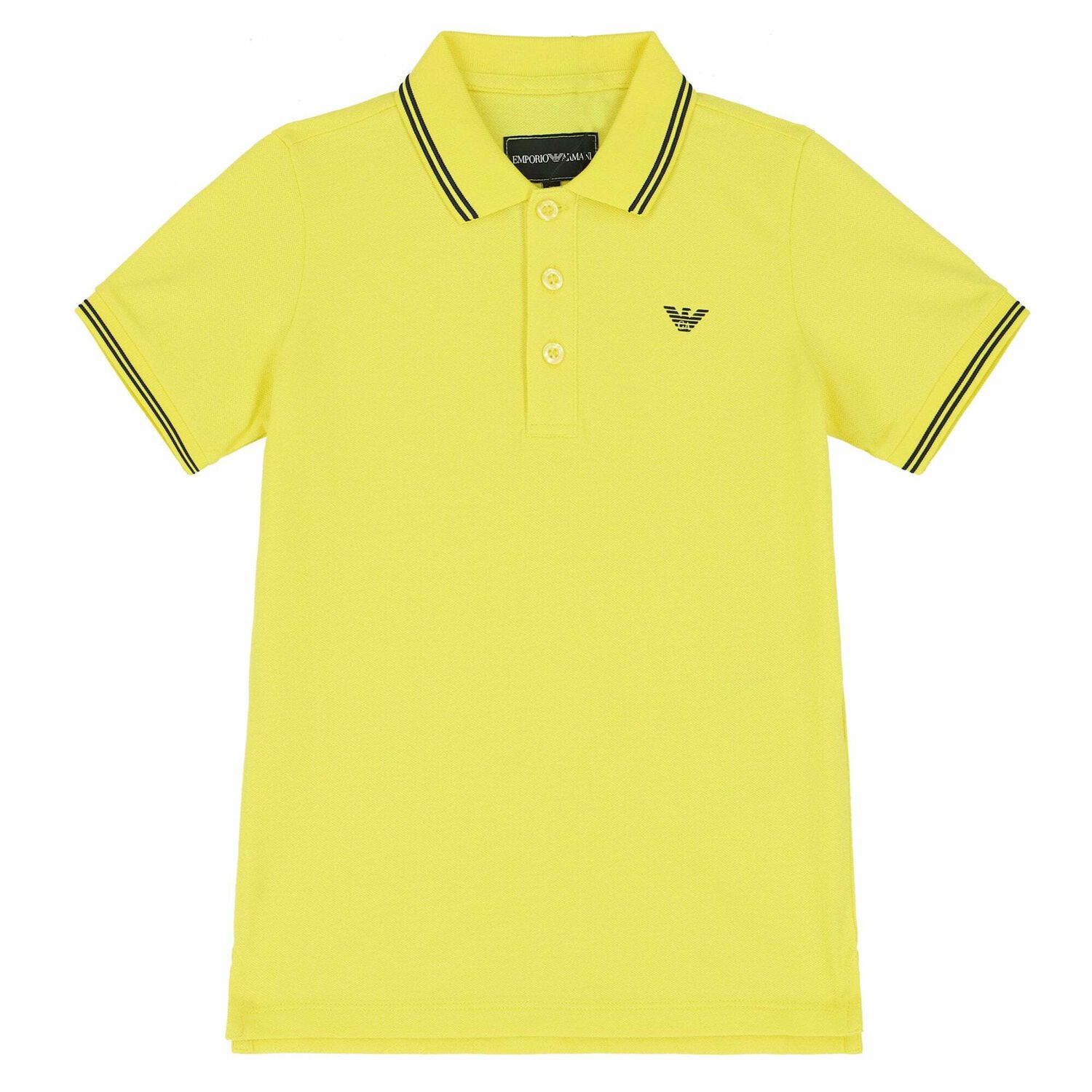 Baby Boys Yellow Logo Polo Shirt, 3, hi-res
