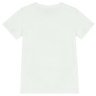 Girls White Logo T-Shirt, 1, hi-res