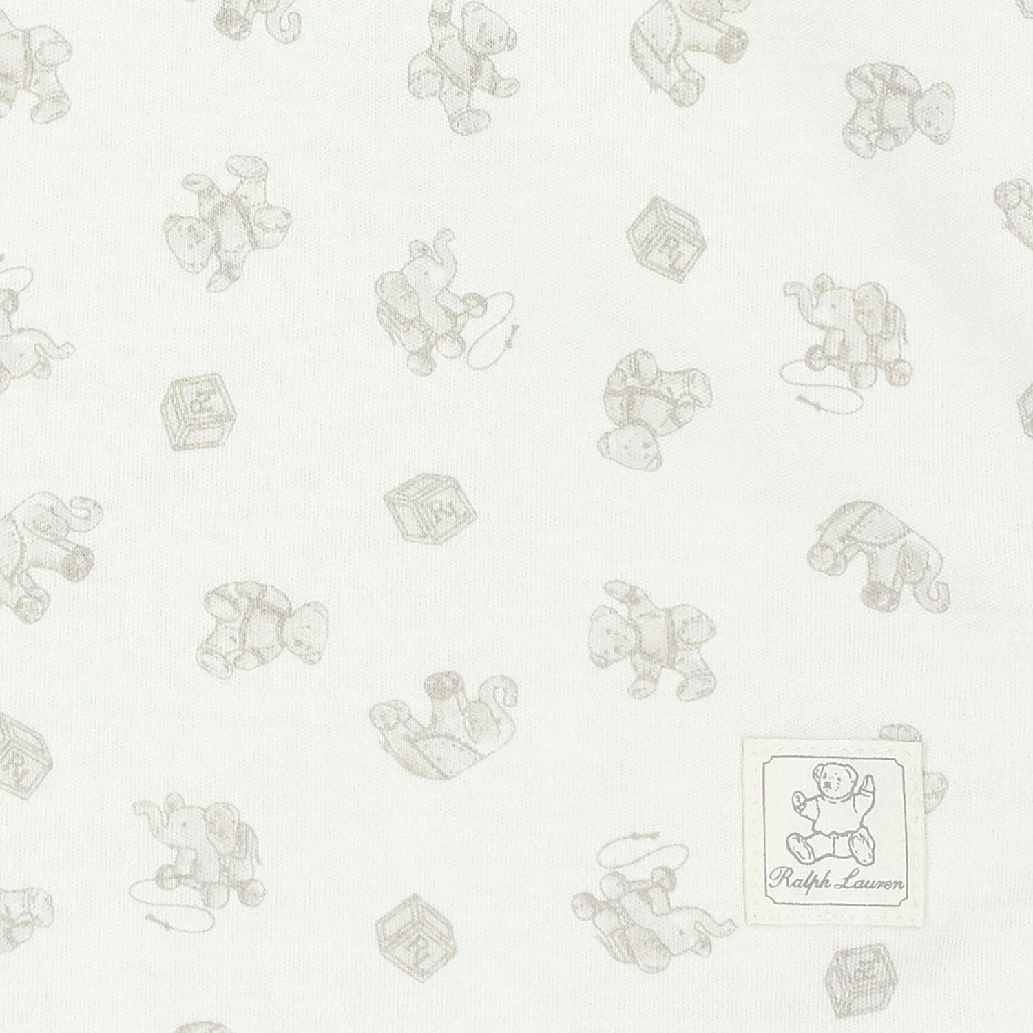 White & Grey Polo Bear Baby Blanket, 1, hi-res image number null