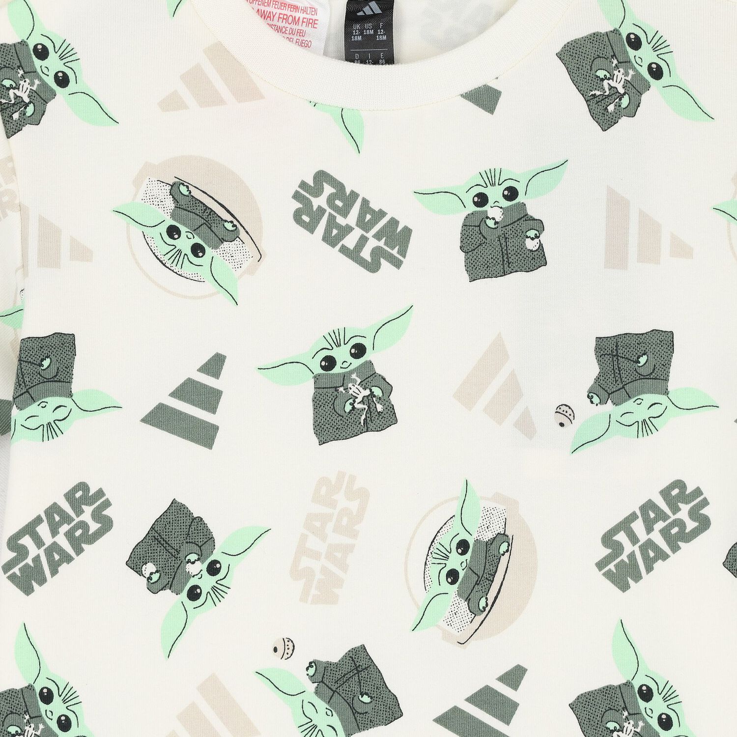 Younger Boys Ivory & Green Star Wars Shorts Set, 1, hi-res