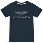 Boys Navy Logo T-Shirt, 2, hi-res