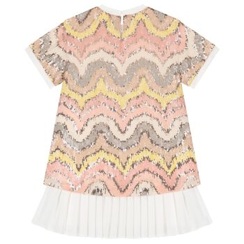 Girls Multi-Coloured Sequin Dress
