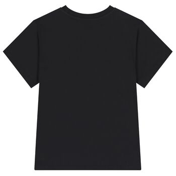 Black Teddy Bear Logo T-Shirt