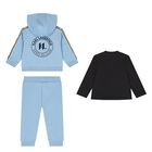 Younger Boys Blue Ikonik Karl Tracksuit Set, 1, hi-res