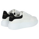 White & Black Logo Trainers, 2, hi-res