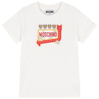 Ivory Popcorn & Teddy Bear Logo T-Shirt