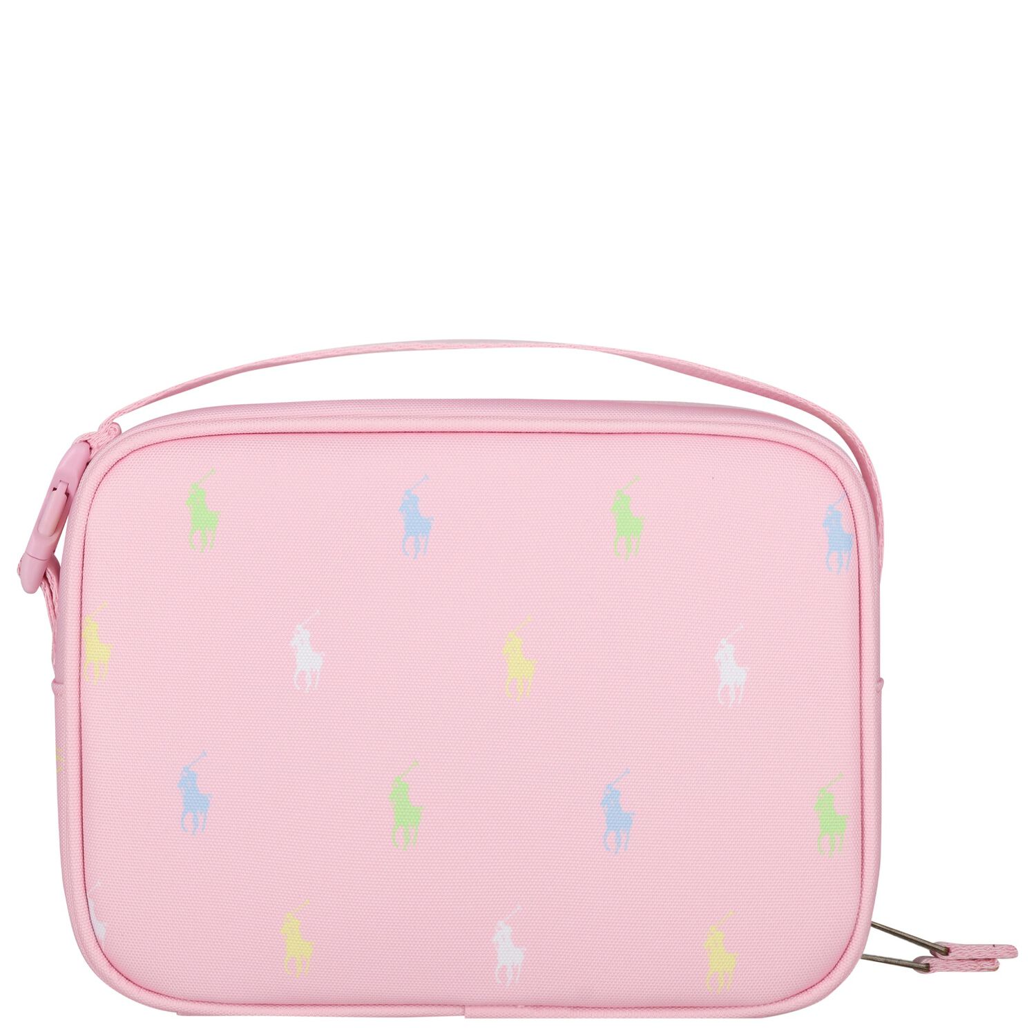 Girls Pink Pony Logo Lunch Bag ( 23cm ), 3, hi-res