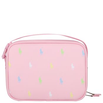 Girls Pink Pony Logo Lunch Bag ( 23cm )