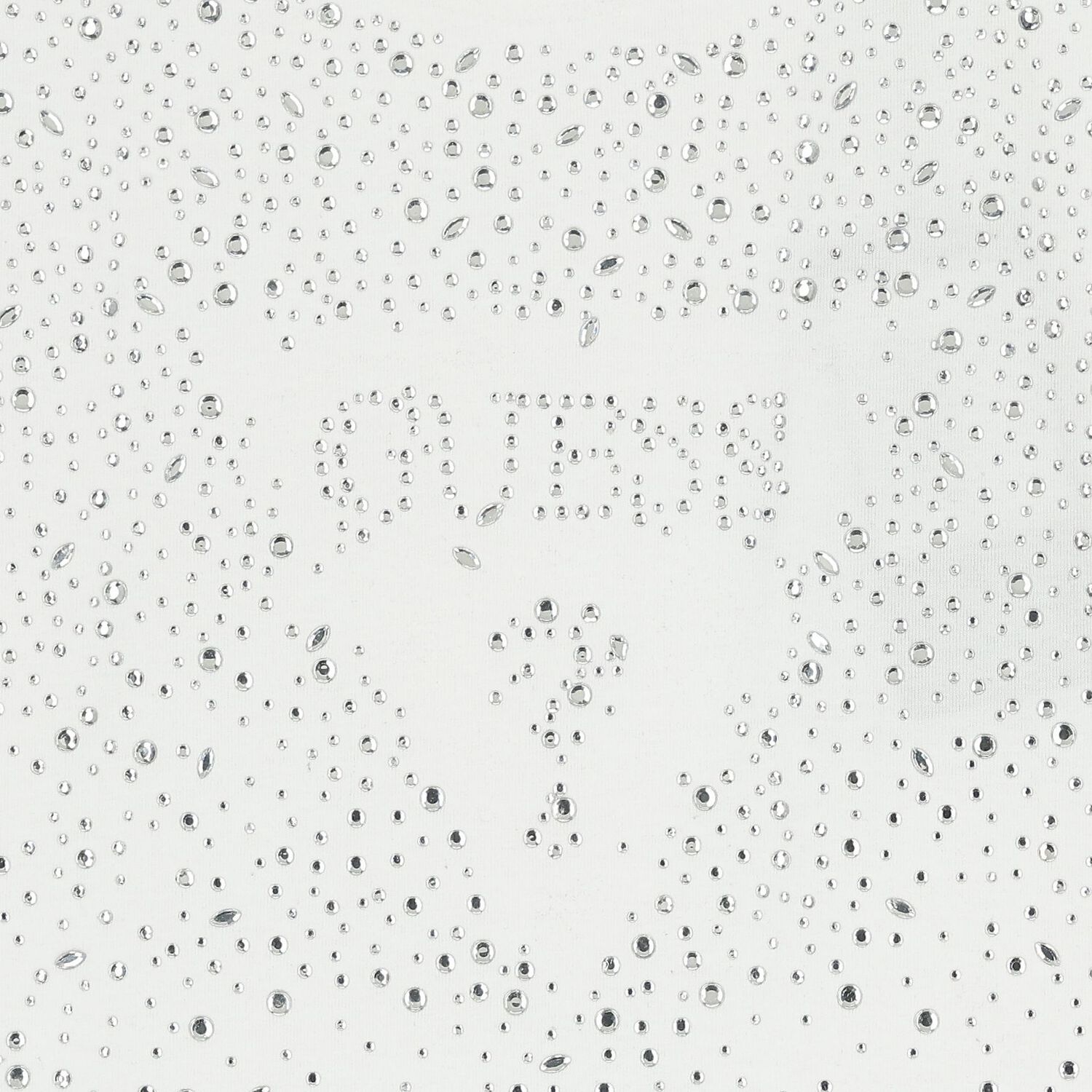 Girls White Embellished Logo T-Shirt, 1, hi-res