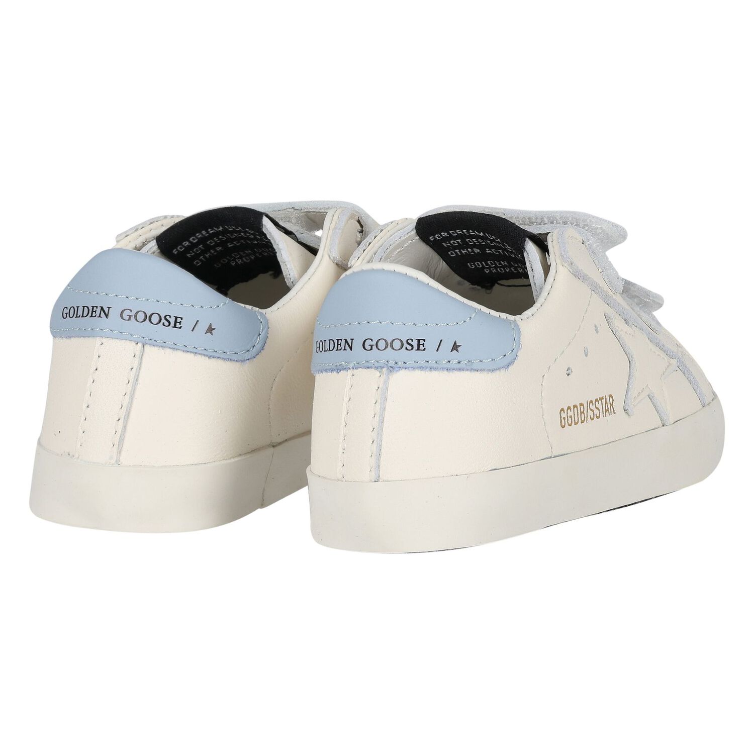 Ivory & Blue Leather Baby Pre Walker Shoes Set, 1, hi-res