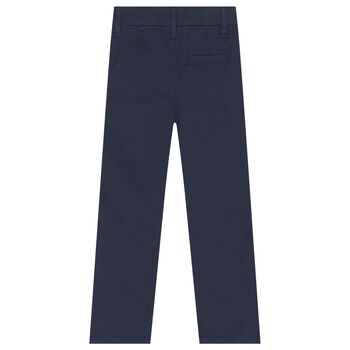 Boys Navy Blue Chino Trousers