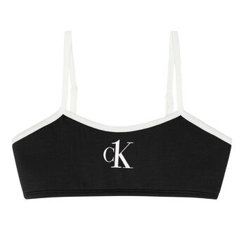 Girls Black Logo Bralette