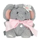 Girls Grey & Pink Elephant Backpack, 1, hi-res