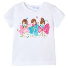 Girls White T-Shirt, 3, hi-res