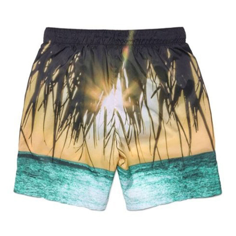 Boys Beach Print Swim Shorts, 1, hi-res image number null