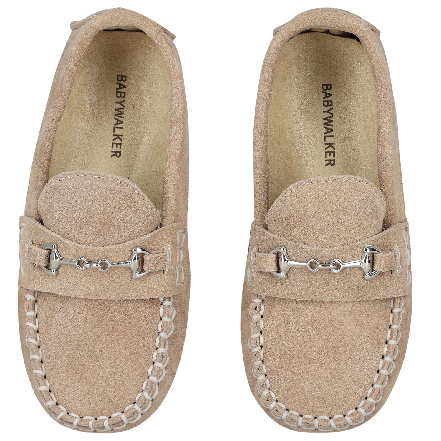 Boys Beige Suede Shoes, 2, hi-res