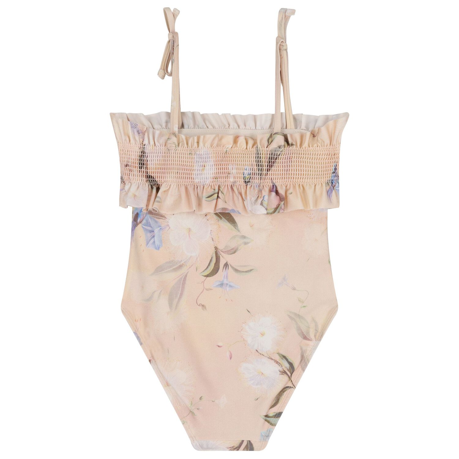 Girls Pink Floral Swimsuit, 1, hi-res image number null