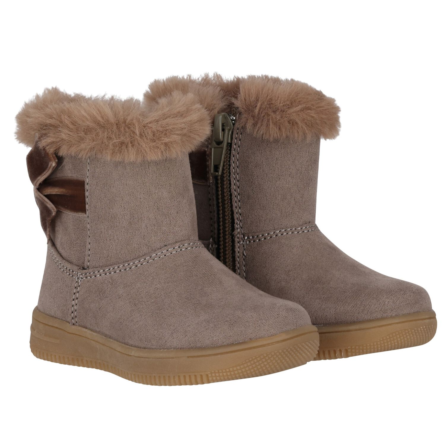 Younger Beige Suede Boots, 1, hi-res