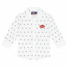 Younger Boys White Logo Shirt, 1, hi-res
