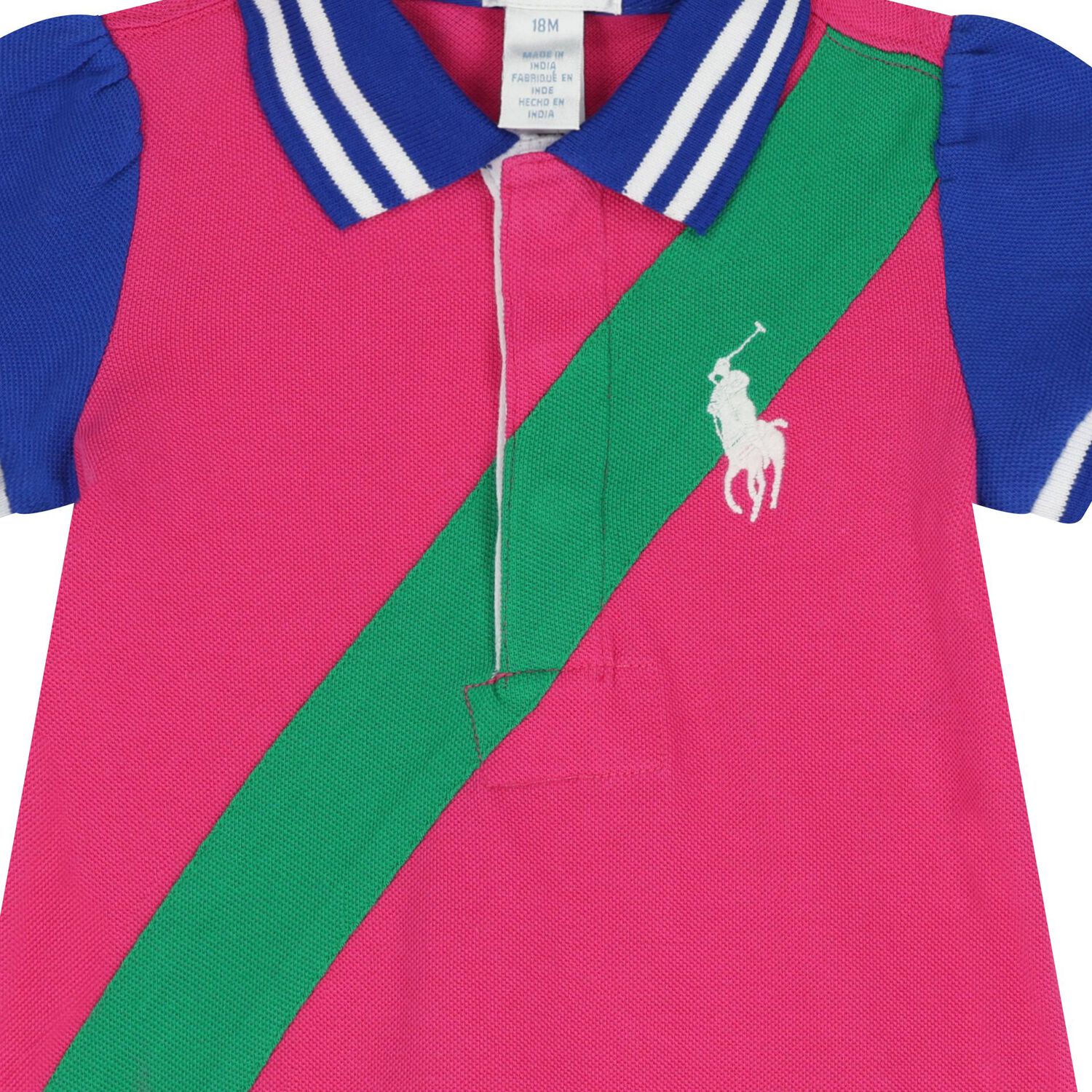 Baby Girls Pink & Green Logo Dress Set, 1, hi-res