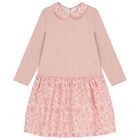 Girls Pink Liberty Dress, 1, hi-res