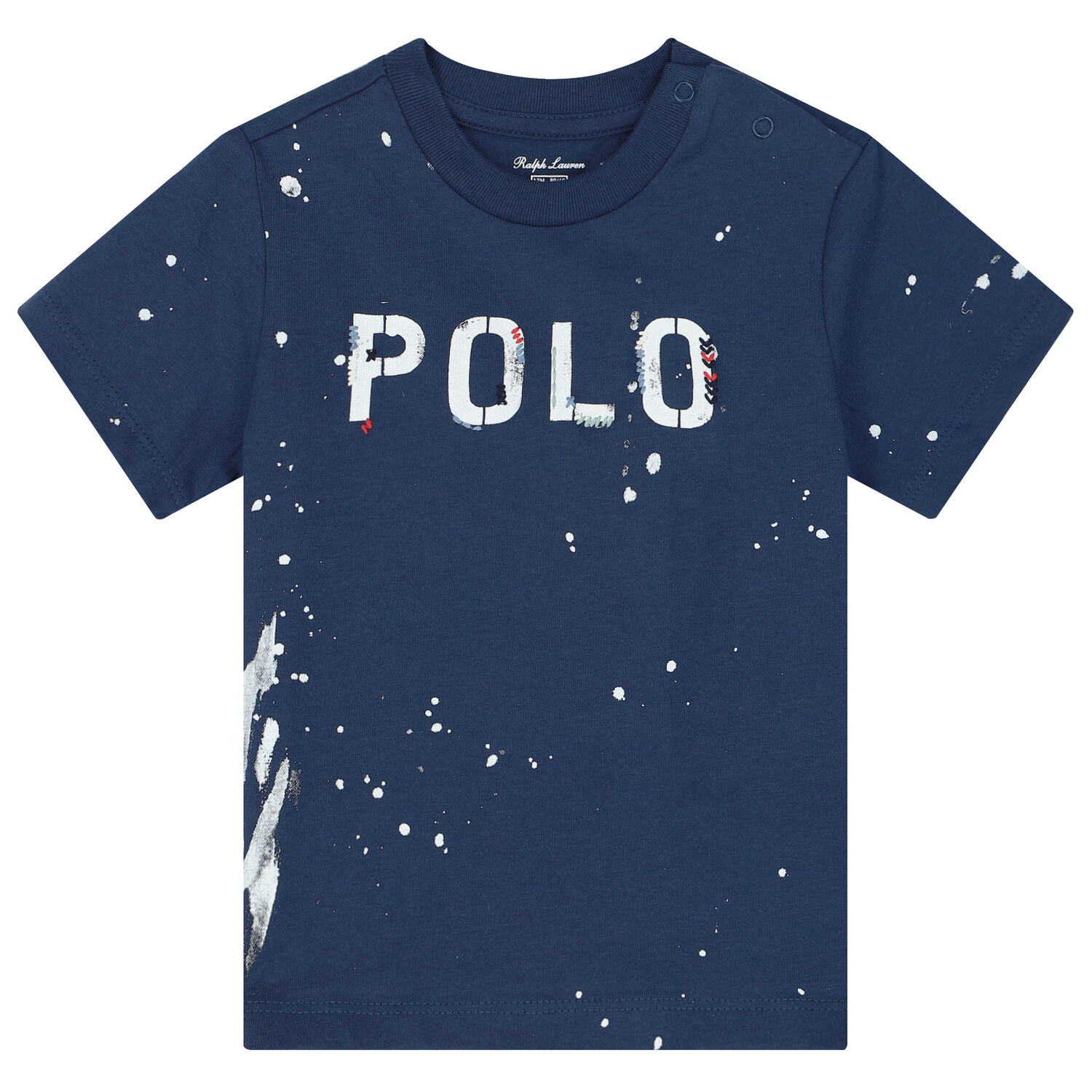 Baby Boys Navy Logo T-Shirt, 1, hi-res