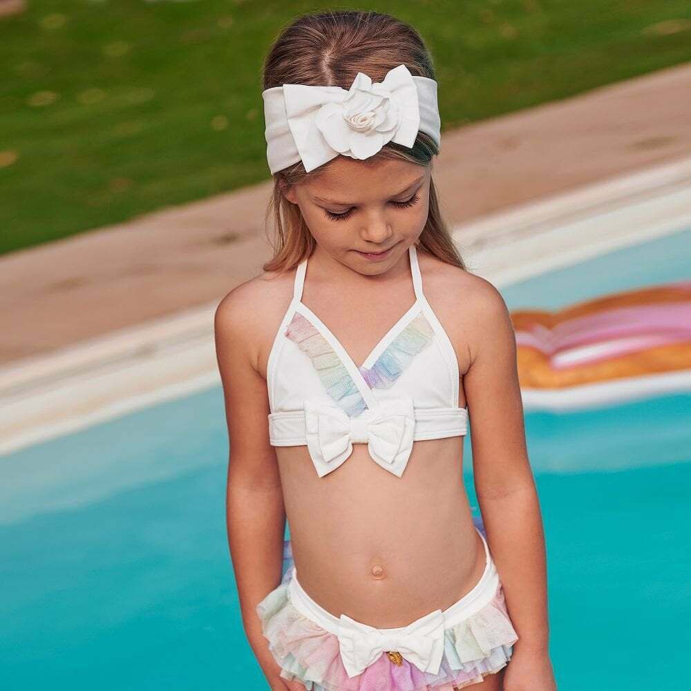Kids white bikini new arrivals