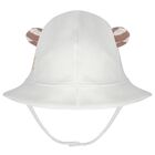 Baby Boys Ivory Bear Romper & Hat Set, 2, hi-res