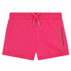 Girls Pink Logo Shorts, 1, hi-res