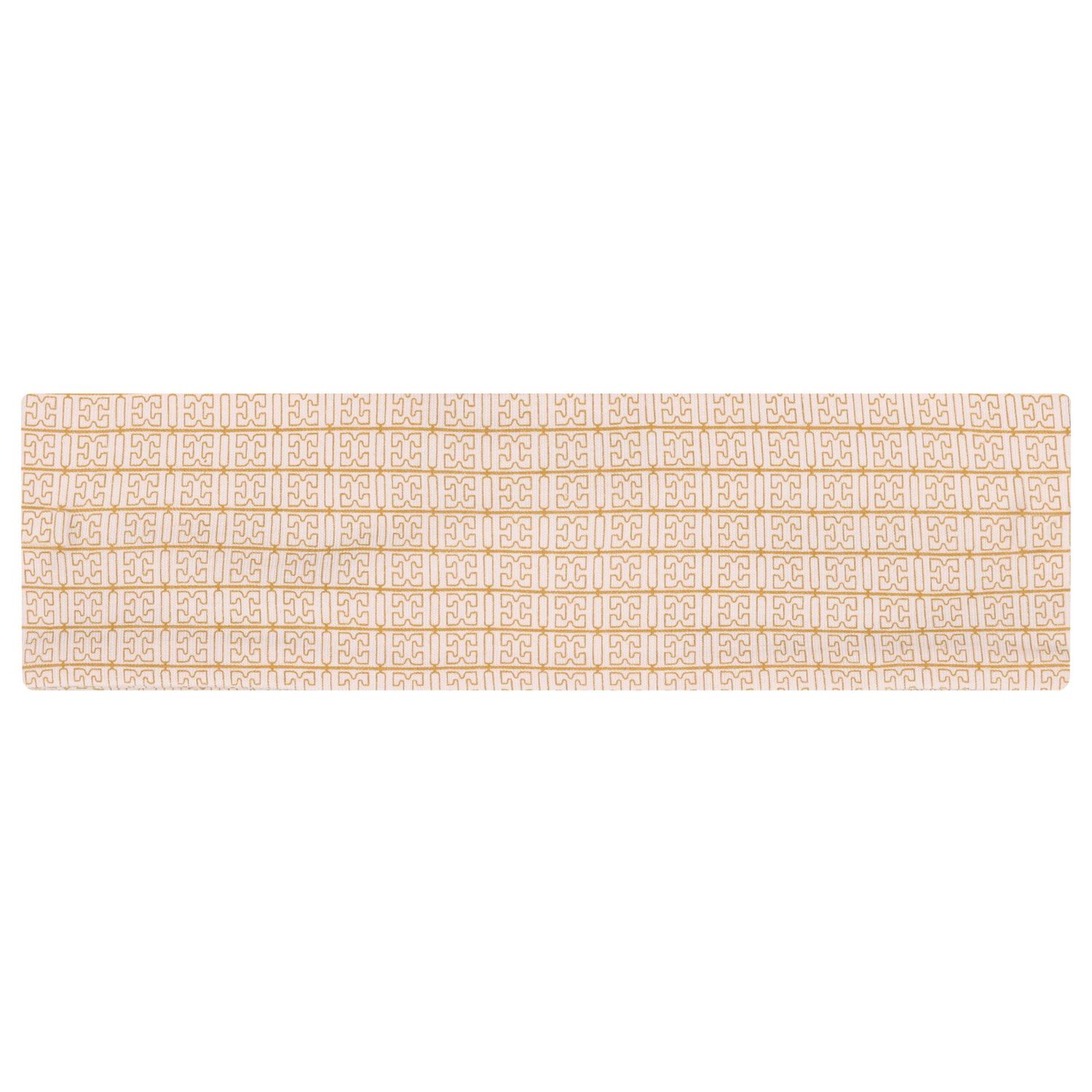 Baby Girls Pink & Gold Logo Headband, 2, hi-res