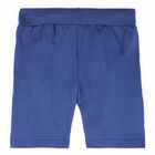 Boys Blue Jersey Shorts, 1, hi-res