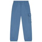 Boys Blue Trolls Logo Joggers, 1, hi-res