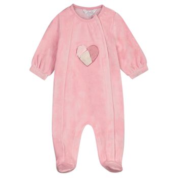 Baby Girls Pink Hearts Babygrow