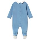 Baby Boys Blue Hot Air Balloon Babygrow, 2, hi-res